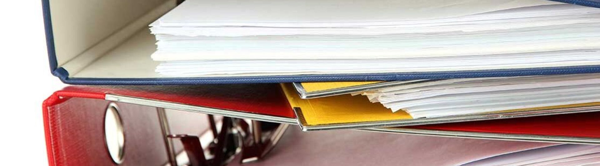 Notfallmappen Ordner in verschiedenen Farben