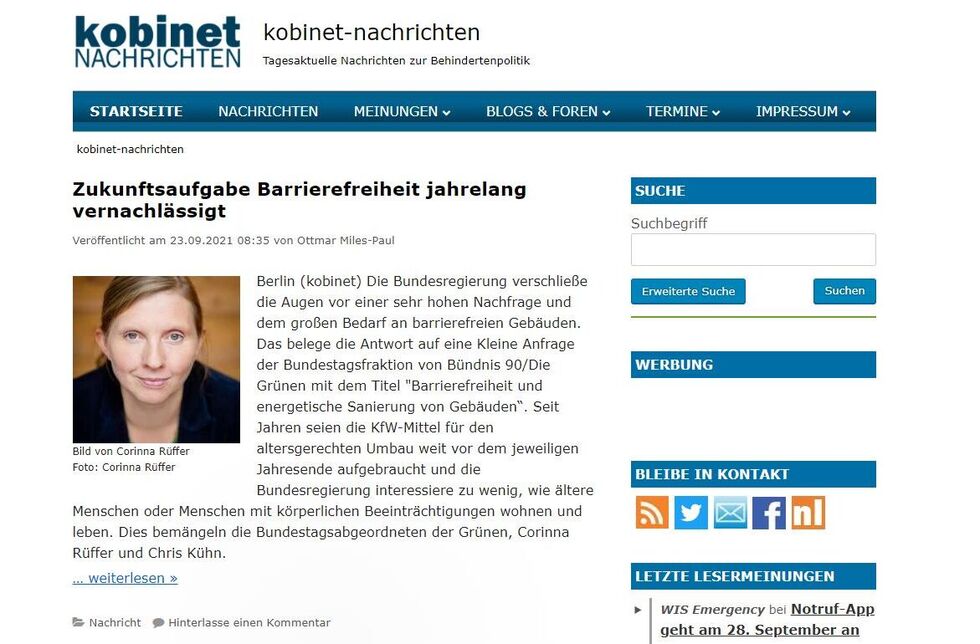 kobinet Nachrichten Startseite