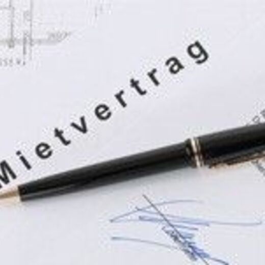 Formular mit dem Titel "Mietvertrag"