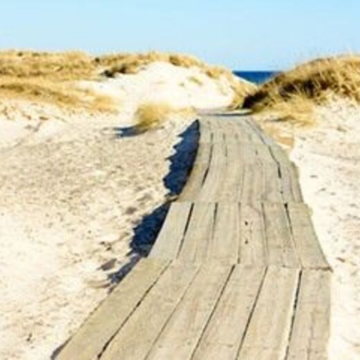 Strandweg für Rollstühle in den Dünen