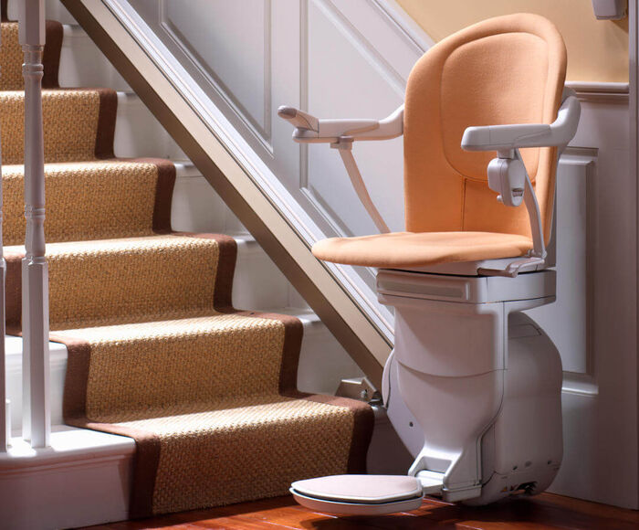 Treppenlift an gerader Treppe