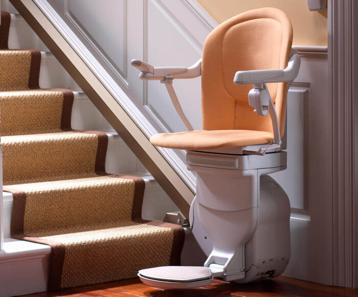 Treppenlift an gerader Treppe