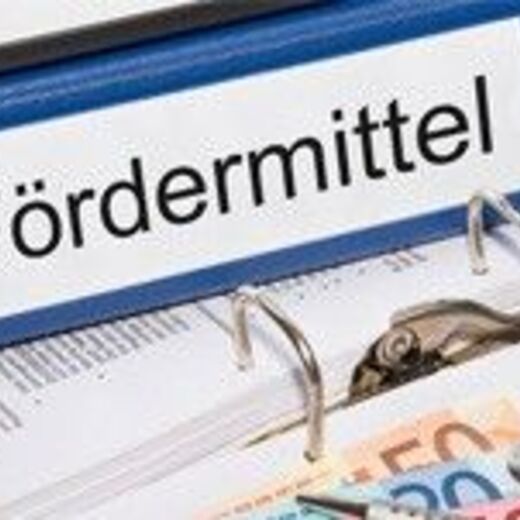 Ordner mit dem Titel "Fördermittel"