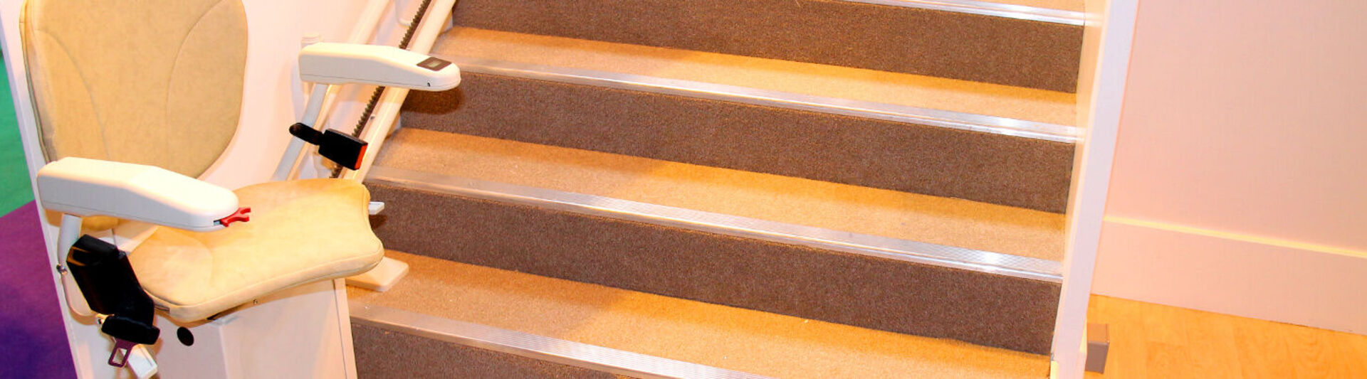 Treppenlift für gerade Treppen Detailansicht