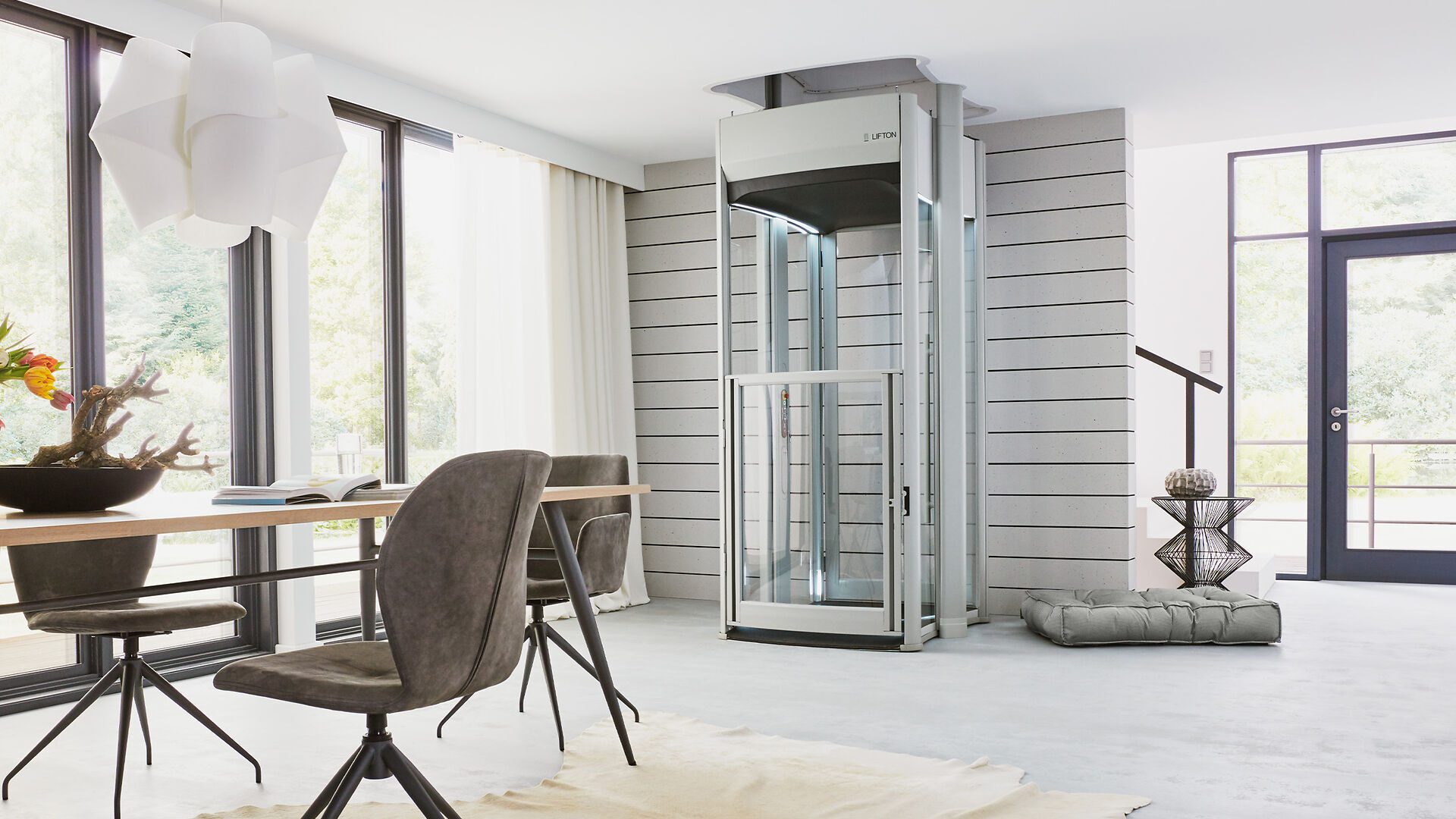 Die Bedienflächen vom Homelift