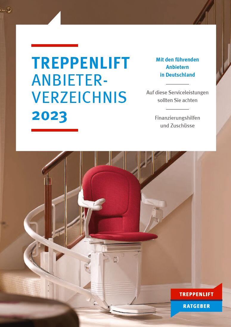 Cover des Treppenlift Anbieterverzeichnises 2023
