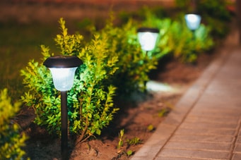 Jardin accessible la nuit