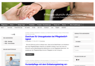 Maintenance du site Web par des proches Prendre soin de parents