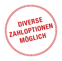 Diverse Zahloptionen möglich Diverse Zahloptionen möglich